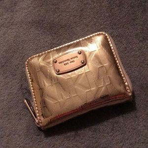 Michael Kors Rose Gold Bifold Wallet